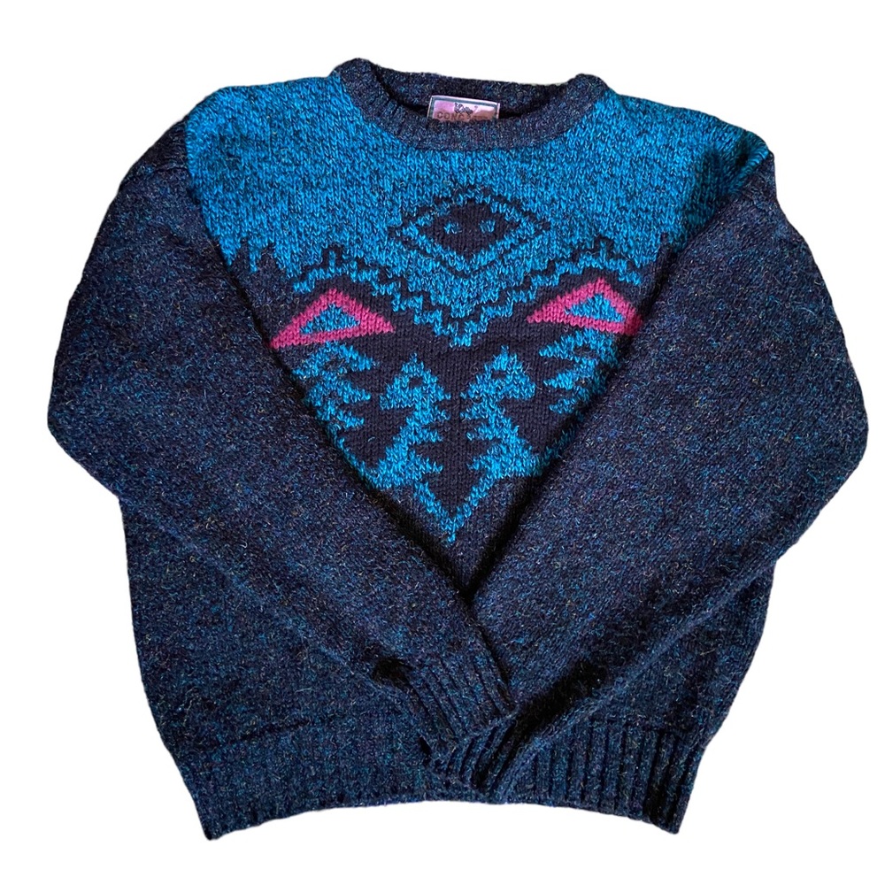 Vintage Concrete Crewneck Sweater Size M Medium Thick & Heavy